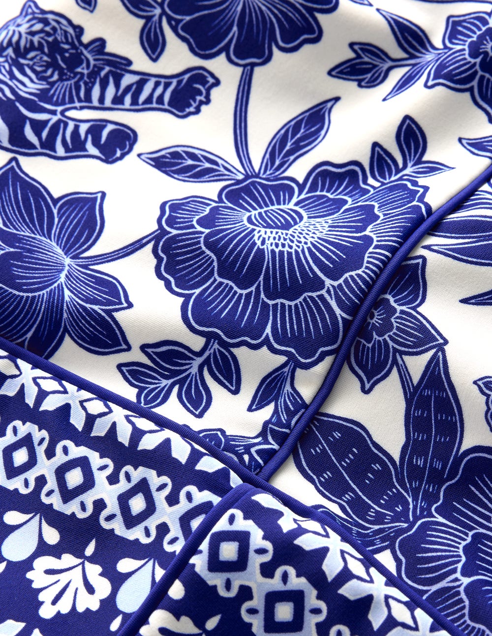 Rhodes Cup-Size Swimsuit-Mazarine Blue, Tigers Paradise