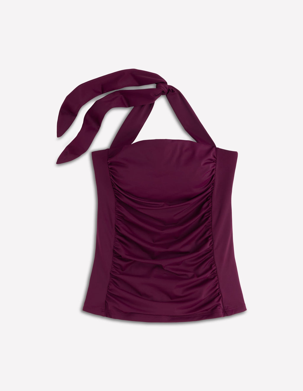 Kythira Ruched Tankini-Chocberry