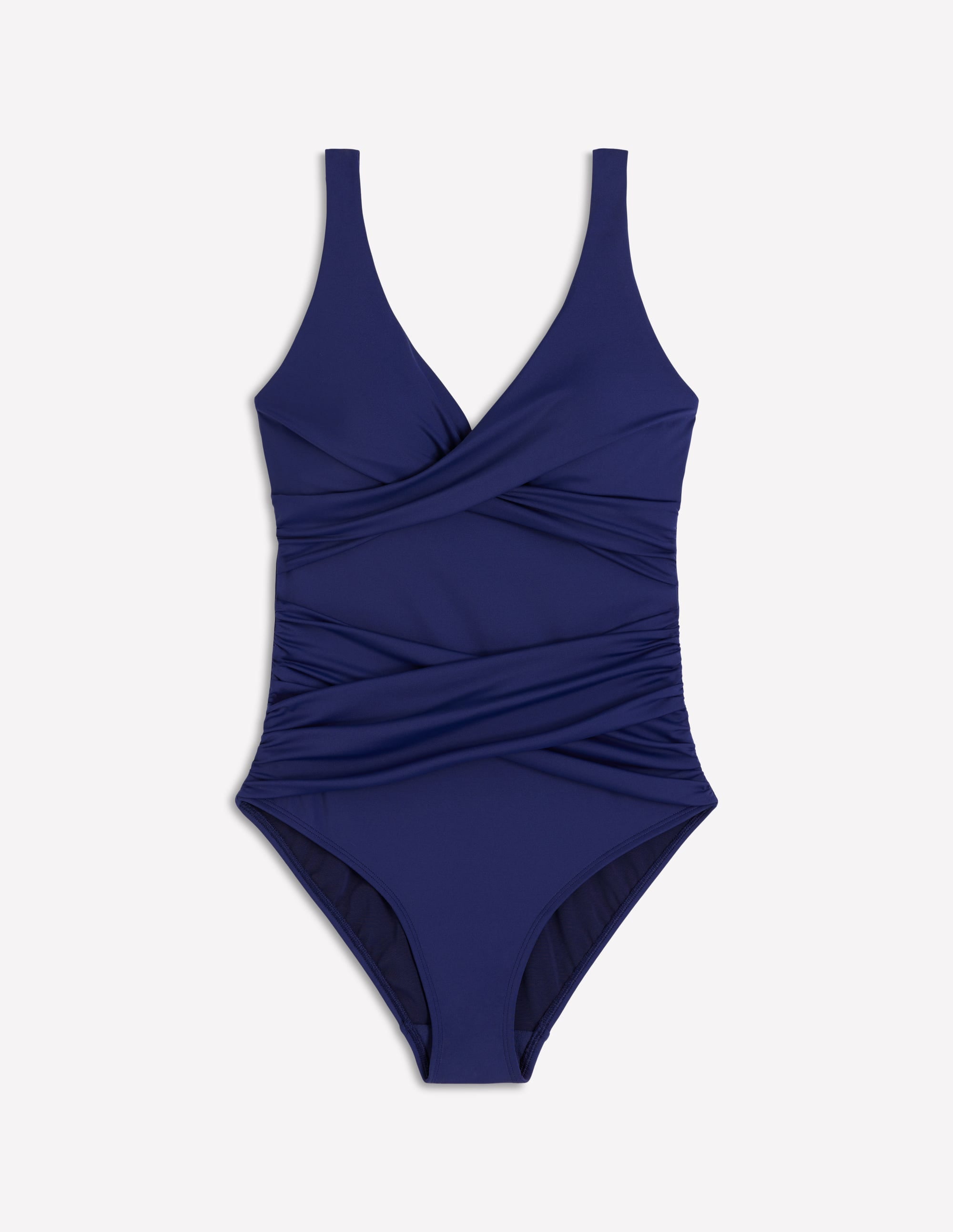 Cannes Cross Wrap Swimsuit-Navy