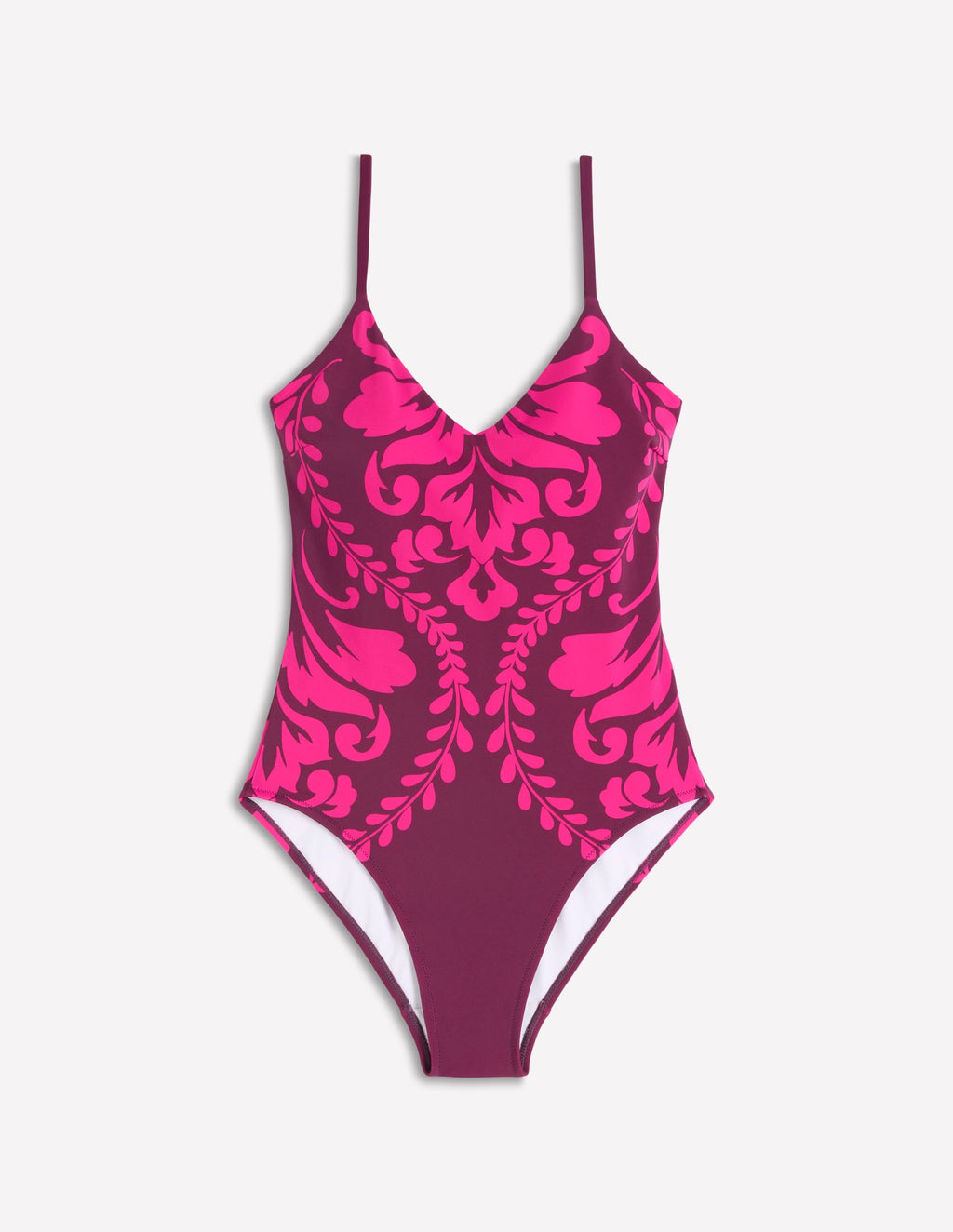 Palermo V Swimsuit-Chocberry, Decorative Lattice