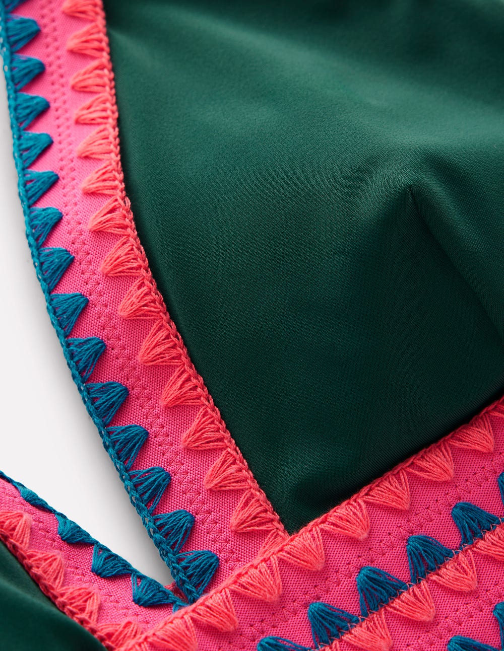 Porto Bikini Top-Mangrove, Embroidery