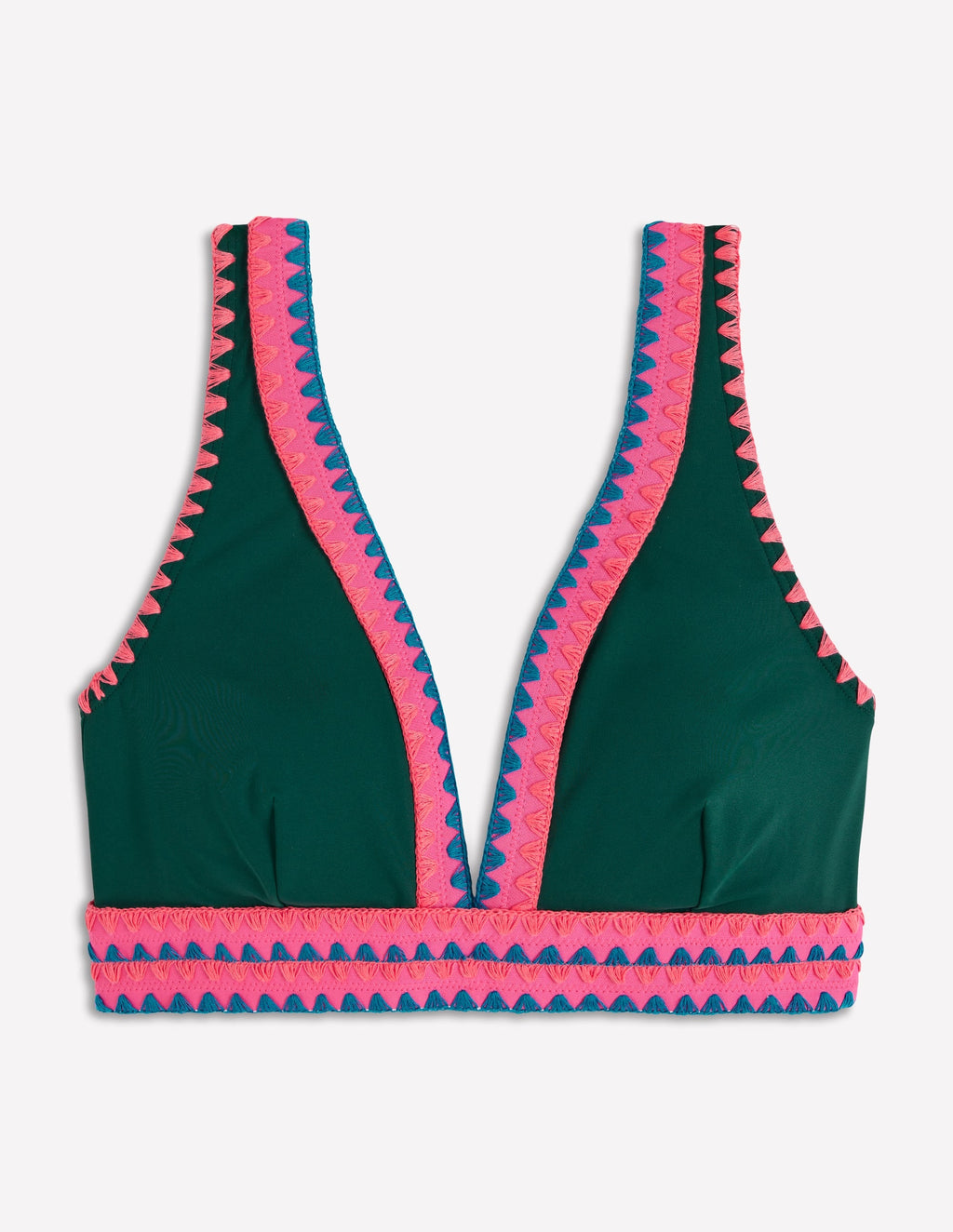 Porto Bikini Top-Mangrove, Embroidery