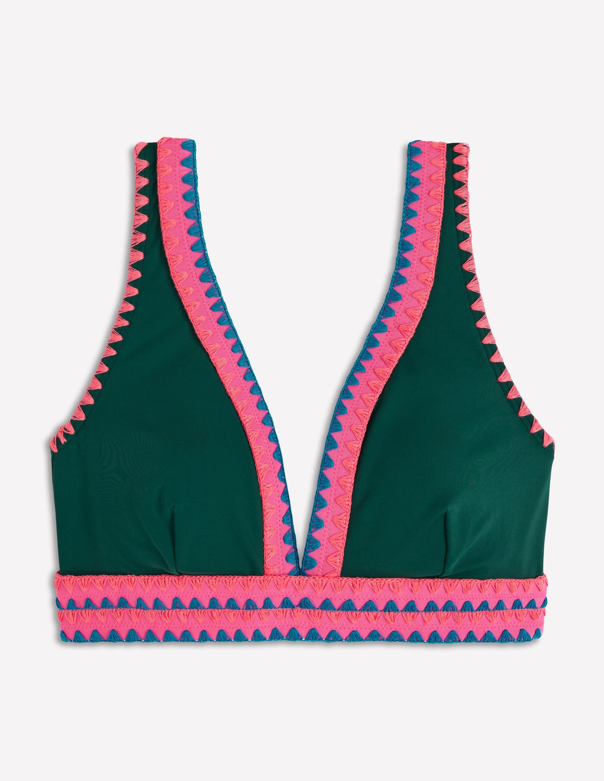 Porto Bikini Top-Mangrove, Embroidery