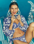 Porto Bikini Bottoms-Blue, Elaborate terrace