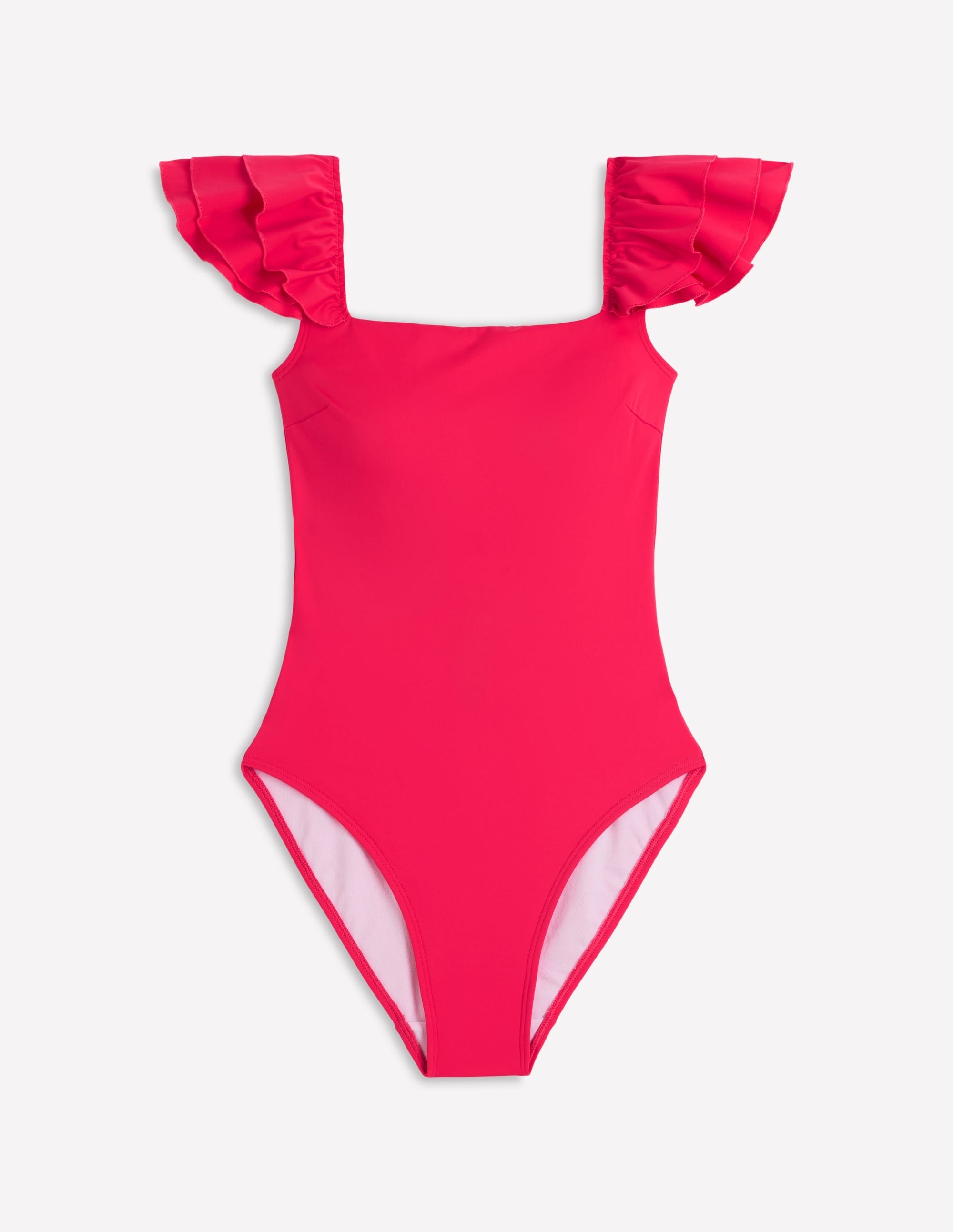 Mega Ruffle Swimsuit-Rosy