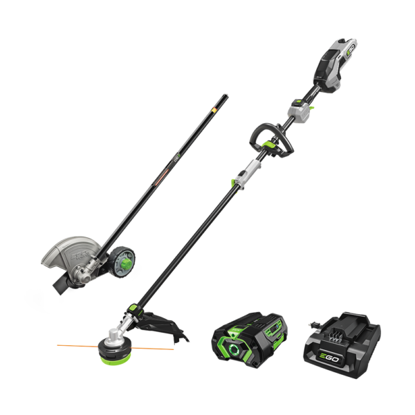 Multi-Head Combo Kit with 16-Inch Carbon Fiber String Trimmer, Carbon Fiber Edger, 56V Power Head, 4.0Ah Battery & 320W Charger
